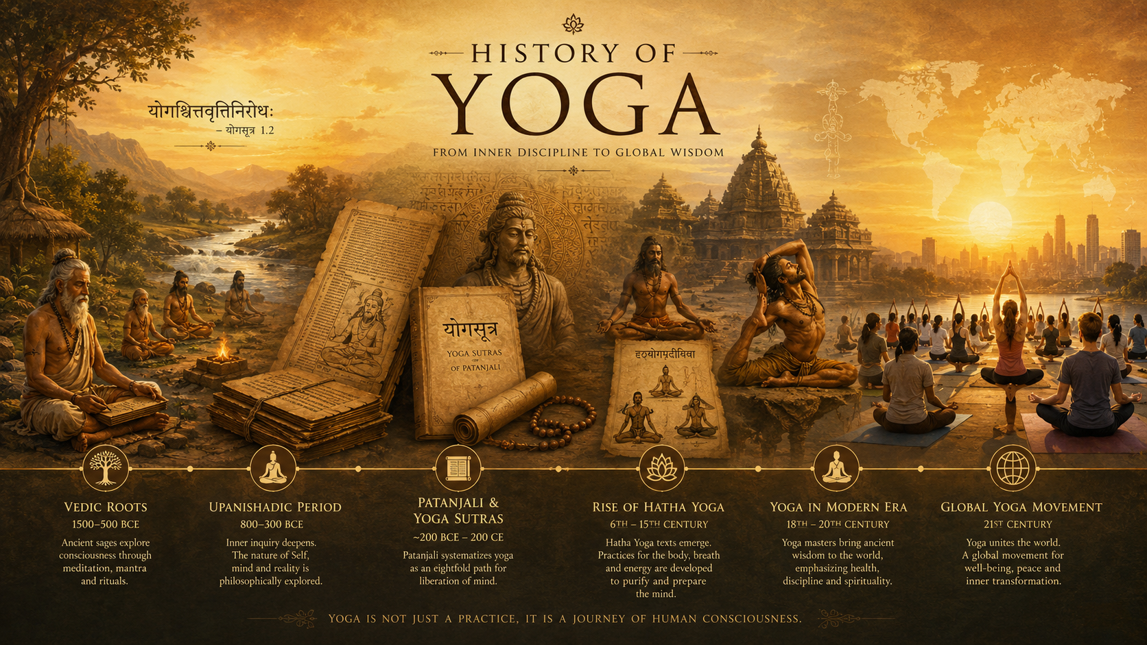 A comprehensive visual history of yoga across the ages